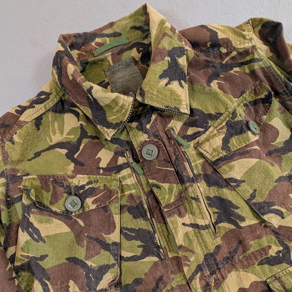 Vintage British Military‎ Jacket DPM Field 170/104 Camouflage Combat Smock Coat